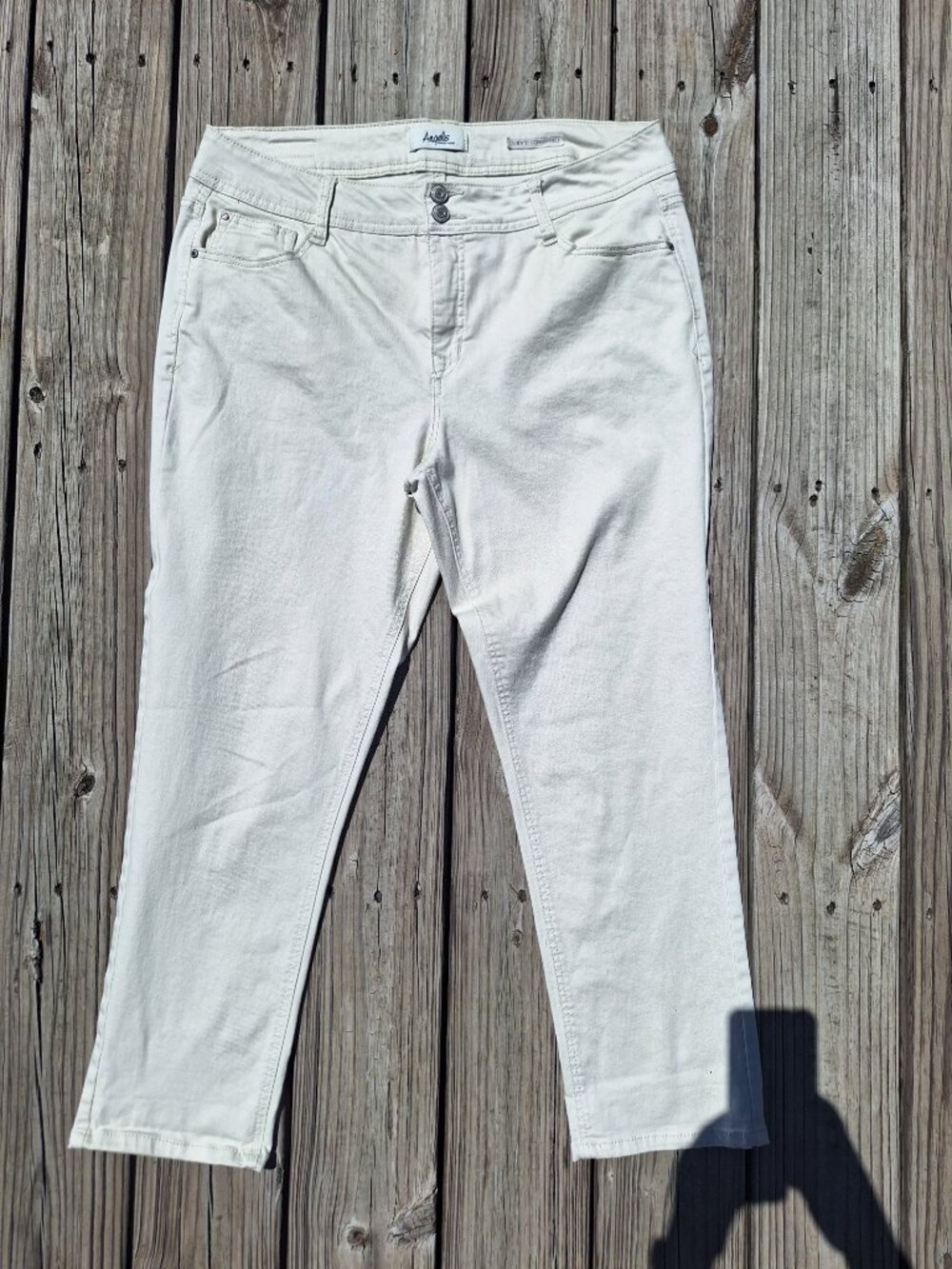 Angels Forever Young Curvy Convertible Capri Jeans Sz 16